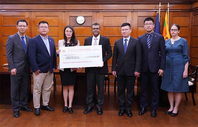 Chinese companies donate Rs. 19.5 million for Sri Lanka’s disaster relief