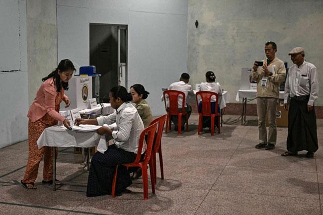 Myanmar junta stages election after five years of civil war