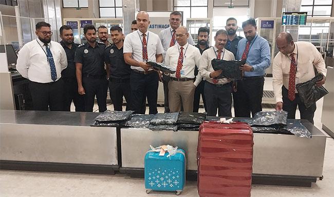Youth arrested at BIA with ‘Kush cannabis’ valued at Rs. 70 mn
