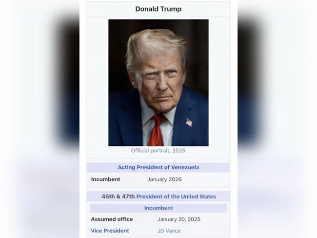 Trump declares himself ‘Acting President of Venezuela’ days after Maduro capture