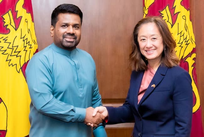 Outgoing US Ambassador Julie Chung pays farewell call on President