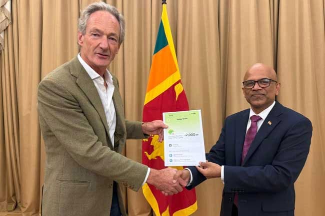 UK-based couple donates £2,000 to ‘Rebuilding Sri Lanka’ Fund