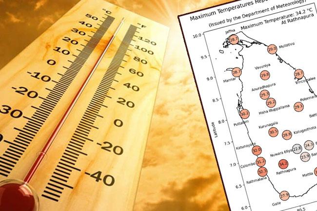Ratnapura logs highest temperature for second consecutive day