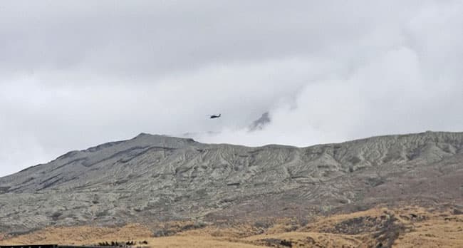 Tourist helicopter goes missing near volcano in Japan