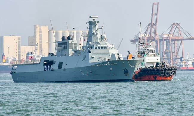 Oman and Indonesian naval ships arrive at Colombo Port