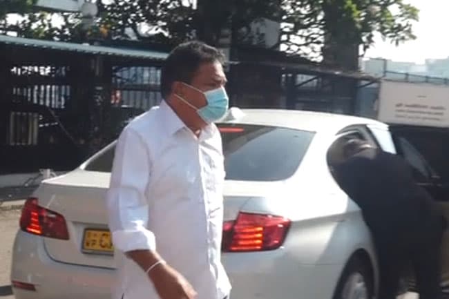 Former Minister P. Harrison appears before FCID