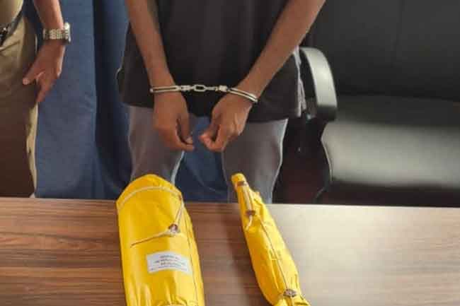 Suspect arrested with foreign-made firearm and ammunition