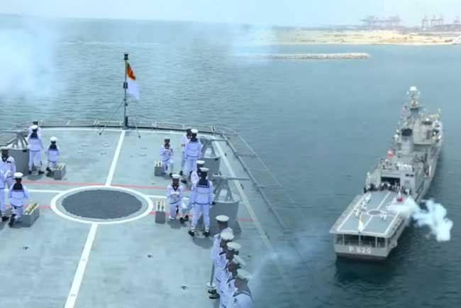 78th Independence Day Celebrations: Sri Lanka Navy performs customary 25-gun salute