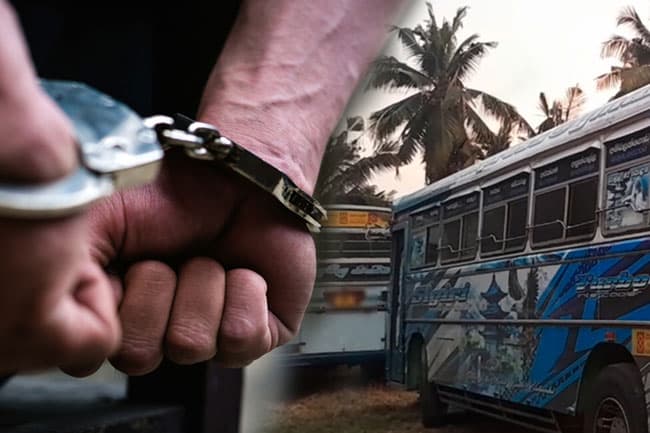 Bus driver arrested for cannabis use after high-speed collision in Kalutara
