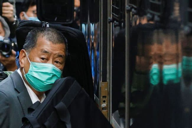 Hong Kong media tycoon Jimmy Lai sentenced to 20 years in prison in national security case