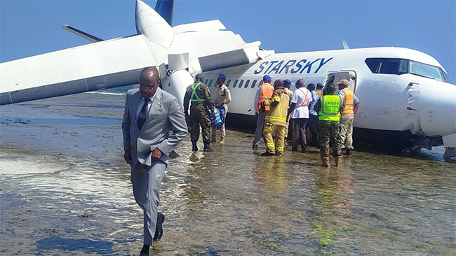 Plane carrying 55 passengers crashes into Indian Ocean just moments after take-off
