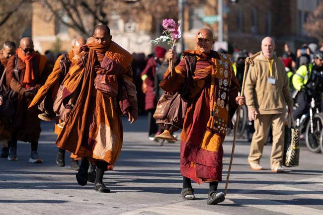 Walk for Peace: Buddhist monks arrive in Washington after 2,300-mile journey