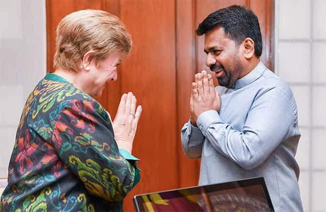 IMF Chief Kristalina Georgieva meets President Anura Kumara Dissanayake
