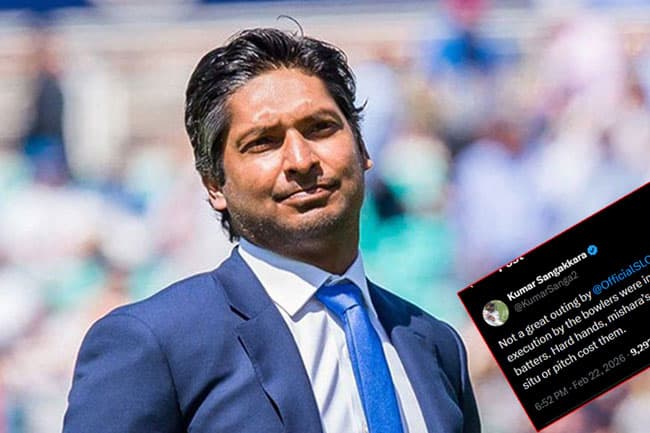 Sangakkara critical of Sri Lankan batters’ approach after defeat to England