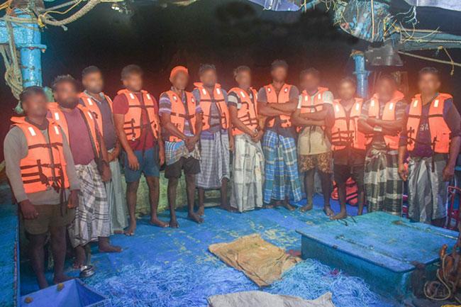12 Indian fishermen arrested for poaching in Sri Lankan waters