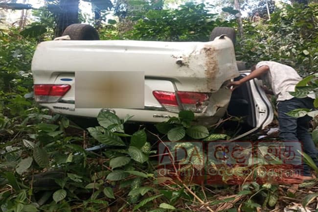 Three injured after car topples down precipice in Norton Bridge