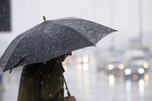 Showers expected in several areas after 2pm today