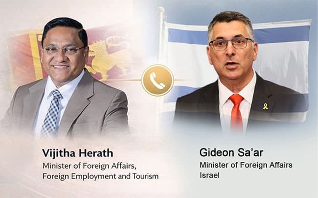 FM Vijitha Herath says Israel’s FM assured safety of Sri Lankans in Israel