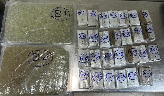 35-year-old arrested at BIA with over 11 kg of ‘Kush’ and Hashish