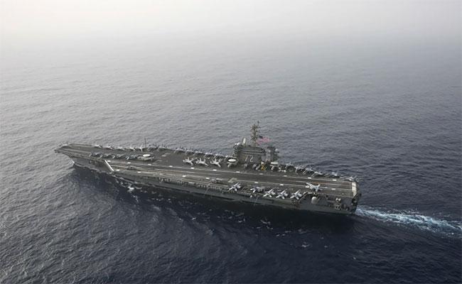 USS Abraham Lincoln spotted in Arabian sea