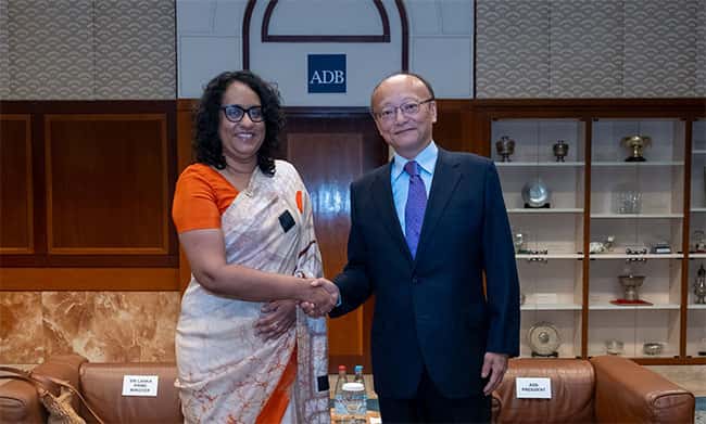 ADB Chief commends Sri Lanka’s efforts to stabilise the economy during meeting with PM Harini