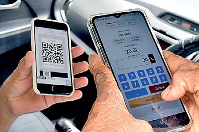 QR code for fuel: Issues regarding vehicle or number changes being resolved