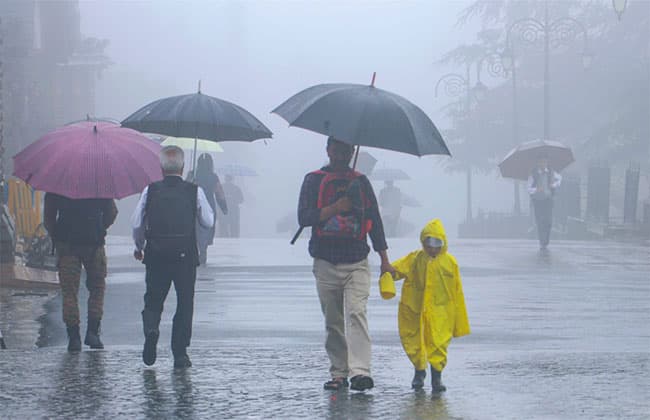 Showers or thundershowers in parts of the island after 2pm