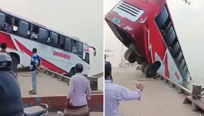 At least 24 killed as bus plunges into Padma river in Bangladesh; search on for missing