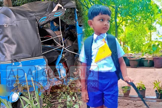 7-year-old boy killed in road accident in Thanamalwila