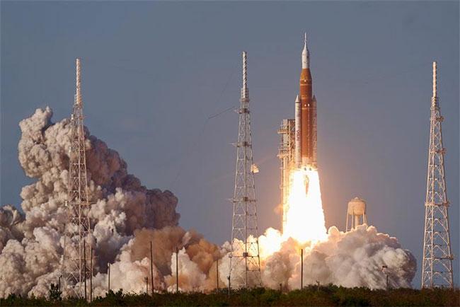 Nasa’s Artemis II mission takes off heading for first Moon visit in 50 years