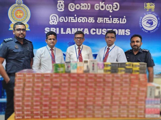 Passenger arrested with cigarettes worth over Rs. 5 mln at BIA