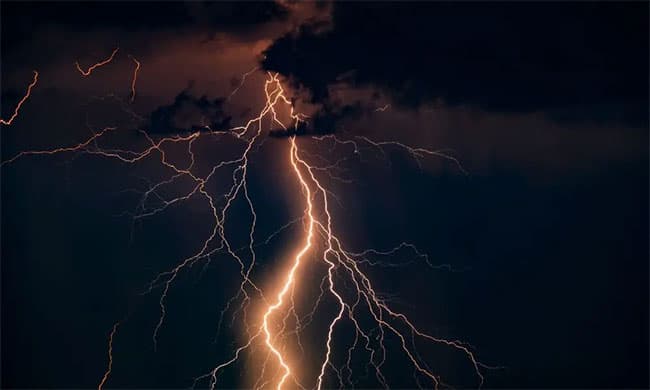 Advisory issued for severe lightning