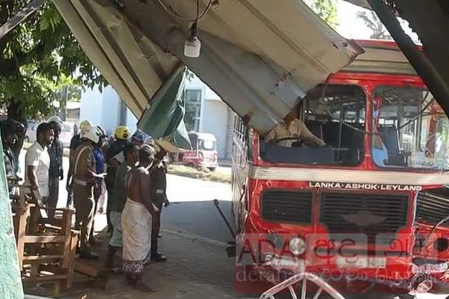 Bus accident leaves two injured after driver suffers medical emergency