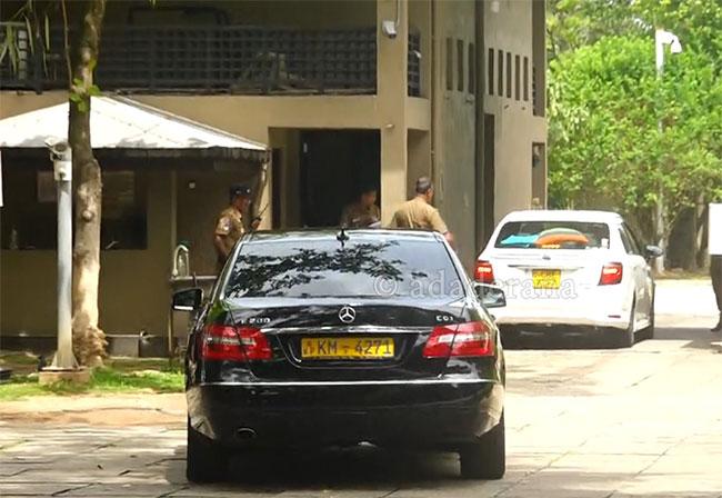 Treasury Secretary arrives in parliament to appear before COPF