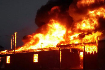 VIDEO: Cargo warehouse in Colombo Port gutted in fire