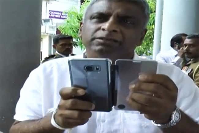 Dhammika Ranatunga threatens journalists at court