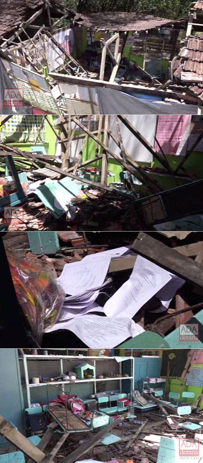 Thirteen students injured after school roof collapsed