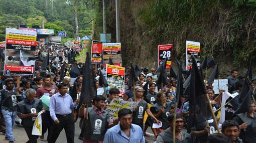 Protest against Uma Oya project