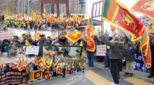 Global Sri Lankan Forum protests in front of UN office