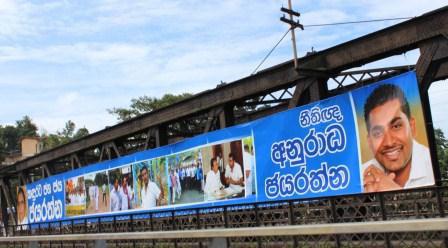 Largest illegal election hoarding at Gampola - CaFFE