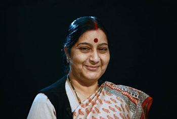 Sushma gets thumbs up from Sri Lanka