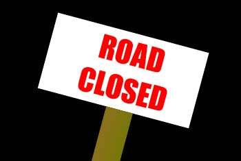 Roads closed due to protest against impeachment