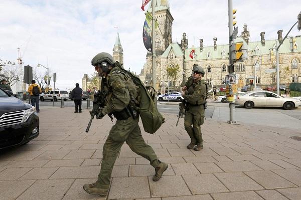 Shooting inside Canadian Parliament