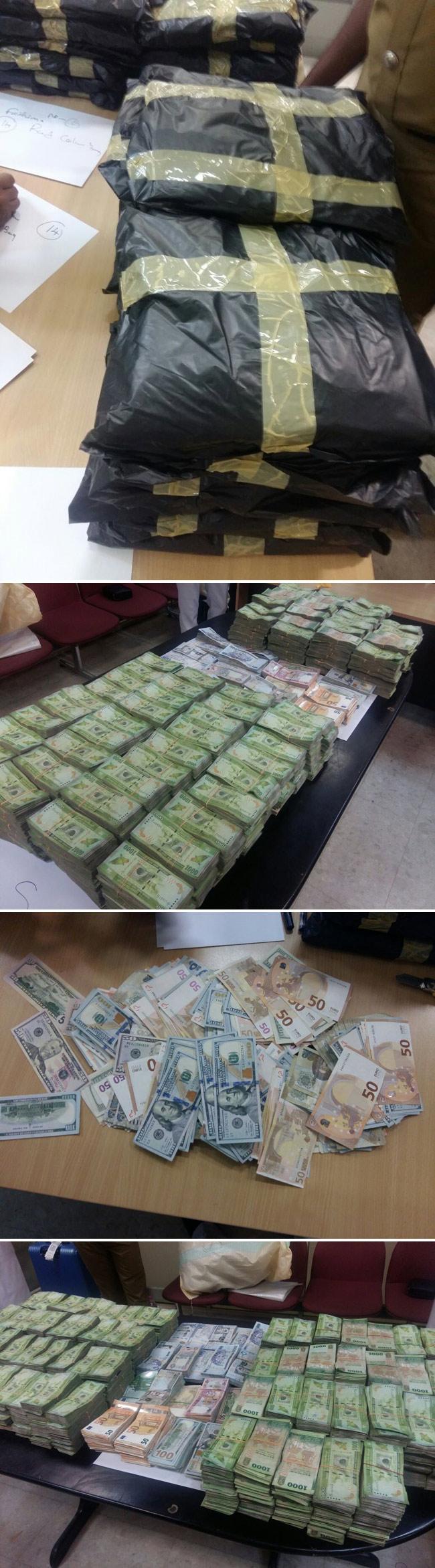 Two nabbed with foreign and local currency worth Rs 88 million at BIA