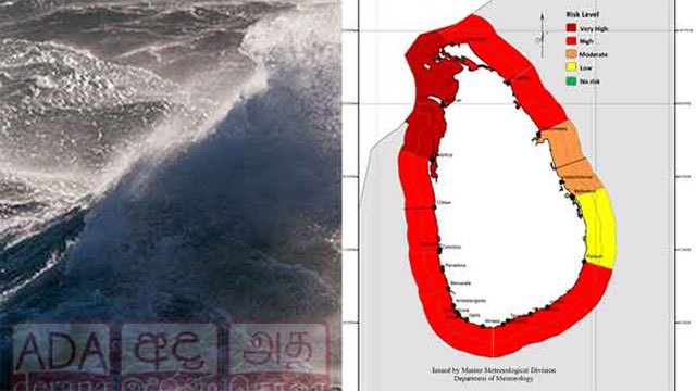 ‘Red’ advisory issued for strong winds and rough seas