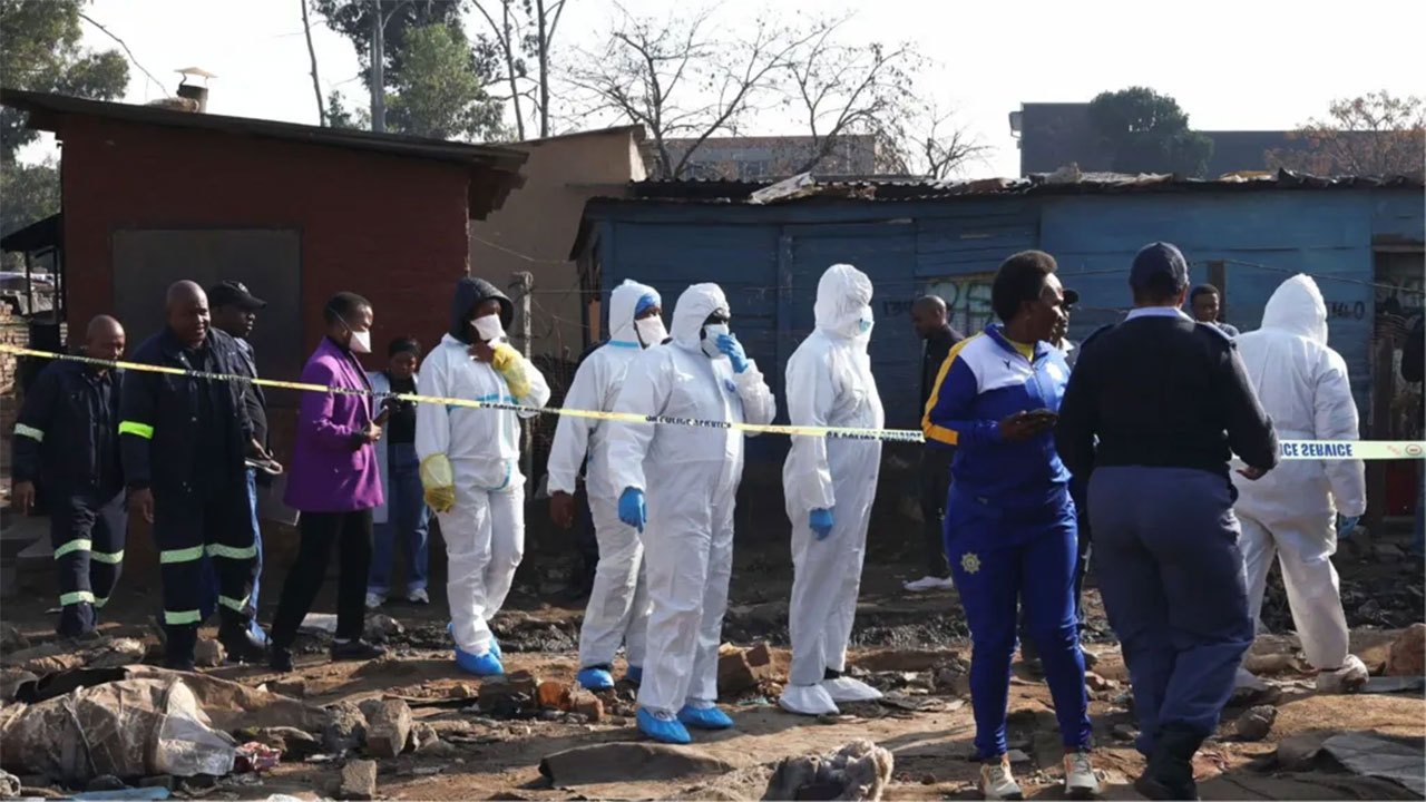 Manhunt under way in South Africa after 12 killed in mass shooting in Johannesburg