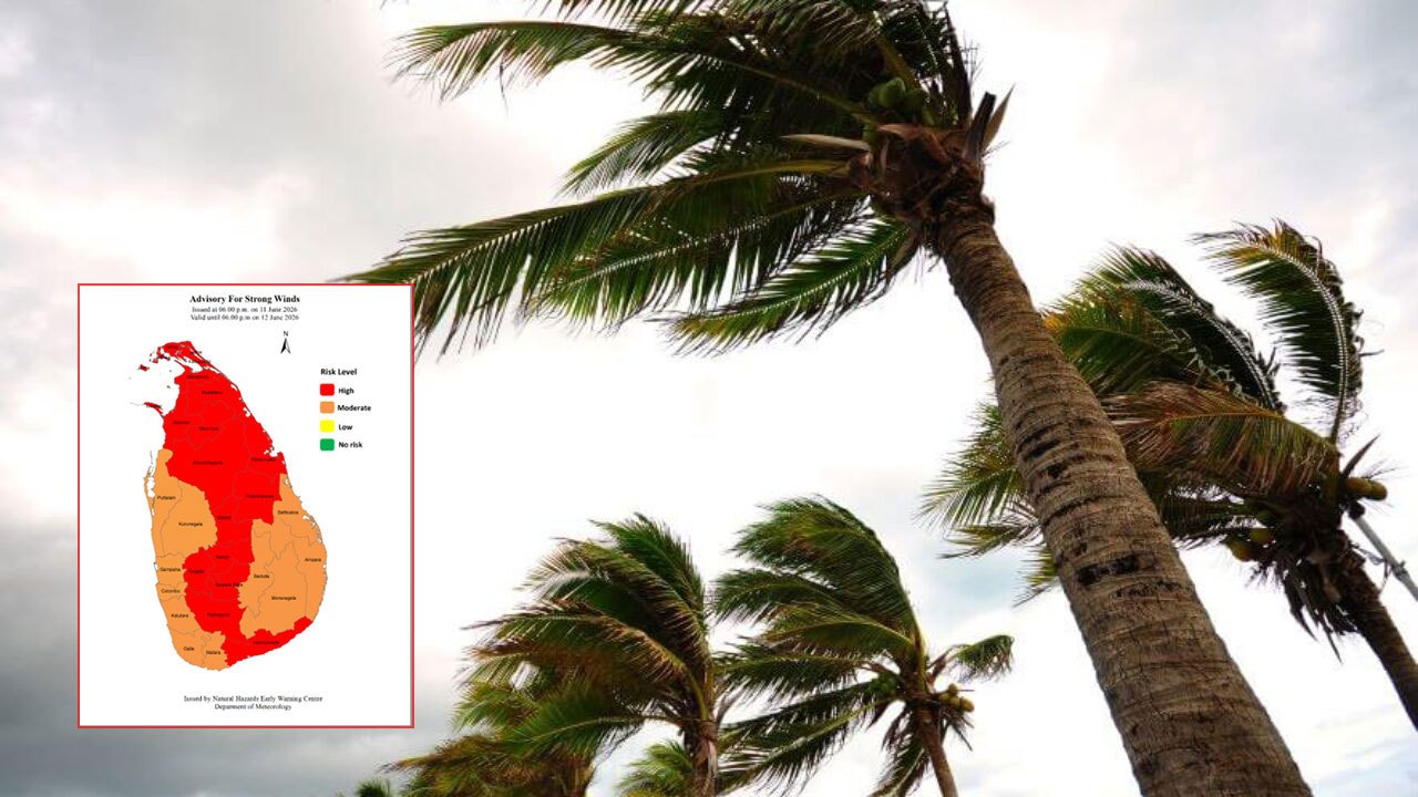 Advisory issued for strong winds