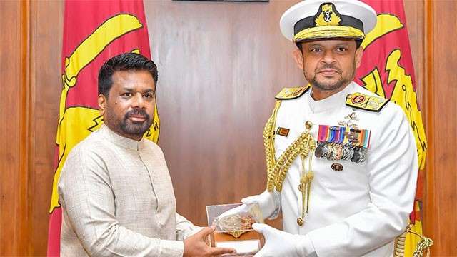 New Navy Commander pays courtesy call on President AKD