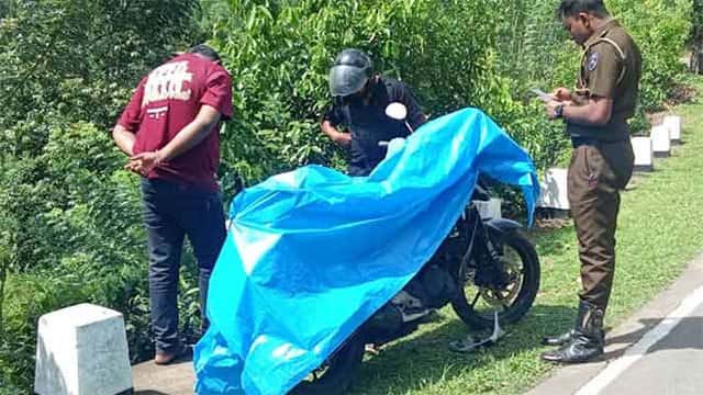 Motorcycle used in murder of Backhoe Saman’s mother found abandoned