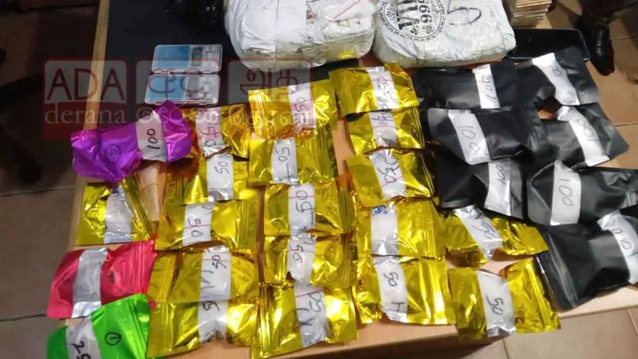 Suspect arrested in Sedawatta with 8kg of Ice and 4kg of heroin